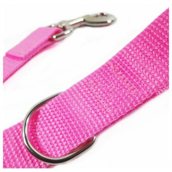 Koppel för husdjur, hundträningskoppel, långt handsfree nylonband för hundar, katter, husdjurspromenad (rosa, 1,5 m x 2,5 cm).