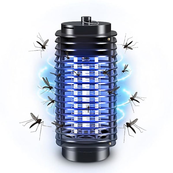 Elektrisk myggdödande lampa, myggflugdödare insektsdödare fångar effektivt myggor förhindrar myggbett, myggdödande lampa för trädgård