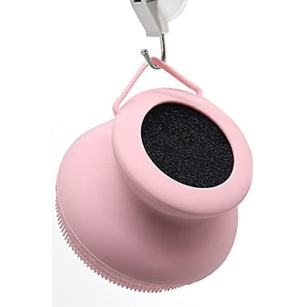 Vått och torrt borste för kroppen, silikonkroppsskrubb, mild exfoliering, mjuk hud, skonsam massage med silikonloofah badborste, damer och herrar bad