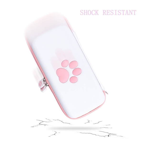 Söt tass Switch Lite reseväska för Nintendo Switch Lite-spel Hard Sh