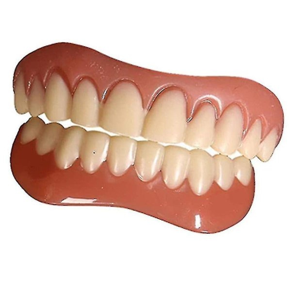 Konstgjorda tänder Tandprotes Provisorisk Snabb Dental Protes Topp Perfekt Leende Fanér, reparera snabbt dina tänder, få dig att le själv