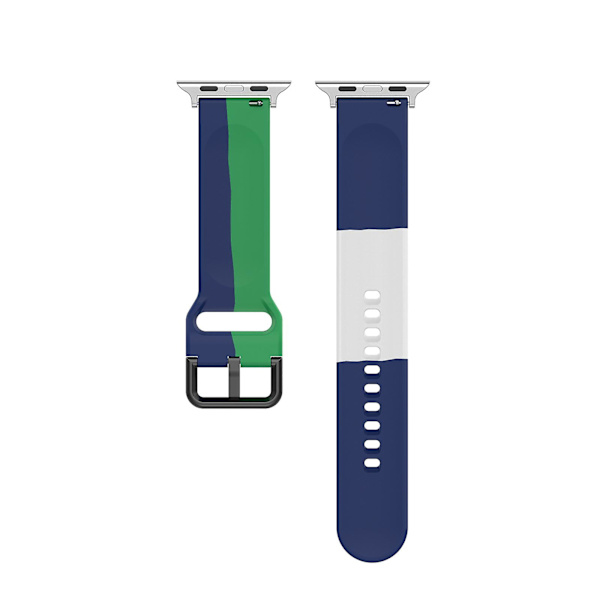 För Apple Watch Series 4/3/2/1 38/40mm Bandbredd 40mm Trefärgsband Samsung Spänne Trefärgsband 23mmJ