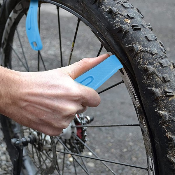3-pack cykeldäcksspaksverktyg, professionellt däckbyte och slangbyte blå