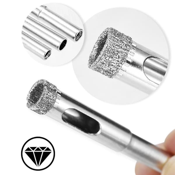 6 mm diamantborrkrona kakelborr murverktyg för sten glas 12-pack
