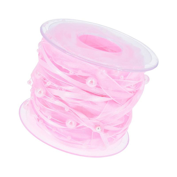 11 meter pärlkedja band imitationspärlor pärlbroderad chiffongsatin 3 trådar Stylepink