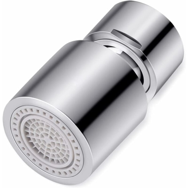 Kranluftare, 360° roterande luftare, kranfilter med 2 spraylägen, tillbehör för avkalkning av diskbänk för badrum, vattensparande, FM22