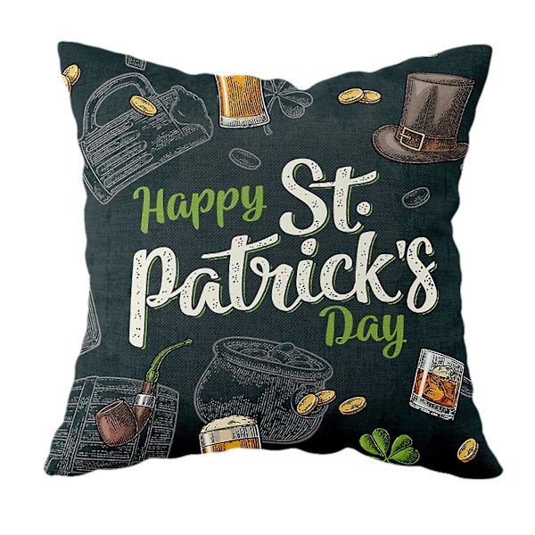 St. Patrick's Day Kuddeöverdrag för Hemmet - 'Survived Family' 