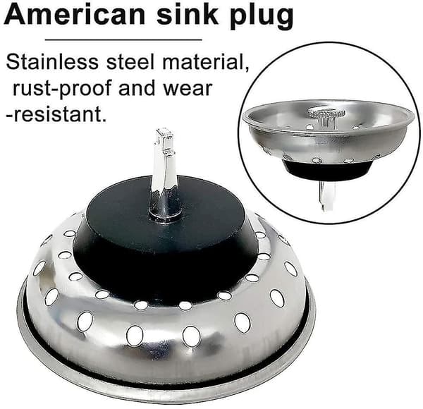 Andet Vask Tilbehør 2 Dele Vask Si, Rustfrit Stål Køkkenvask Si Til Køkken Og Badeværelse Diameter 80mm Scrollsqy