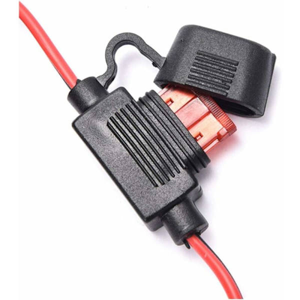 SAE- USB kaapelisovitin 2.1A Pikairrotus SAE:n vedenpitävä USB liitin sisäänrakennetulla sulakkeella, 12V 24V pistokekaapeli moottoripyörämatkapuhelintabletille