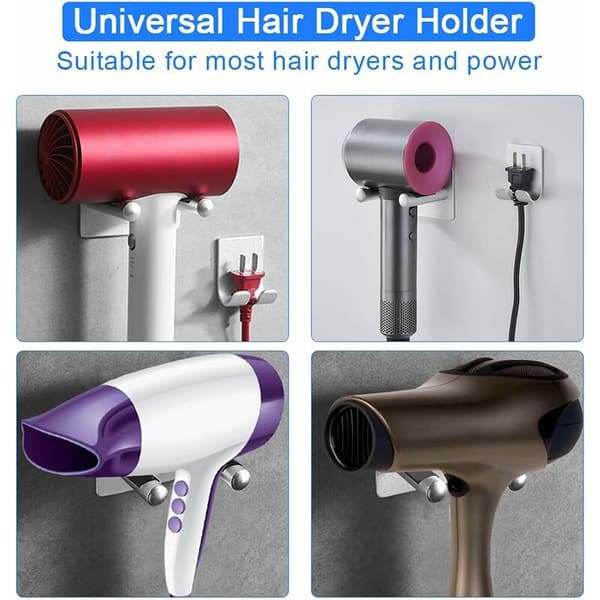Dyson Supersonic Hårtork Väggfäste Aluminiumlegeringsfäste för Dyson Supersonic Hårtork Ingen borrning