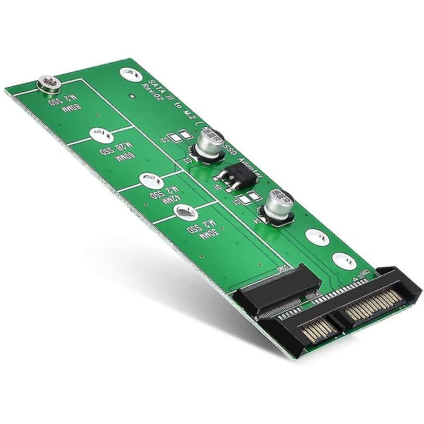 M.2 Sata-adapter 22-pin (7+15) Sata Iii Ngff M.2 Sata-baserad nyckel B/b + M för Ssd 6gbps M.2 till Sata-adapterkort för bärbar dator stationär