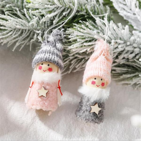 Julängel pojke flicka hänge par pack polyester