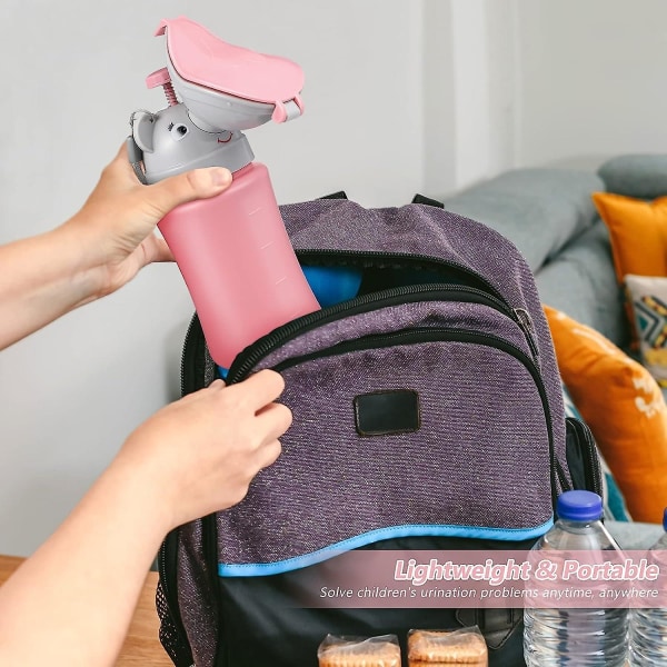 Universal Mini Toalett Mobil Nödres Toalett Resa Potta Rosa (Flickor)