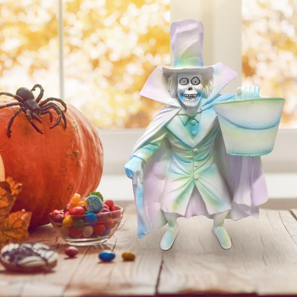 Halloween Haunted Mansion Hat Box Hatbox Ghost Handmålad Julgranspynt