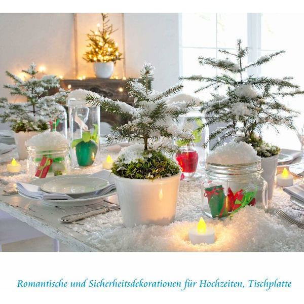 24 LED-ljus Flamlösa värmeljus Batteridekoration för jul X-mas träd Påsk Bröllopsfest [Batterier ingår]