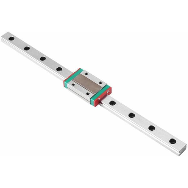 Lineær skinneguide 250 mm, Walfront glidende lineær guide med vognblok til DIY 3D-printer og CNC-maskine (250 mm)
