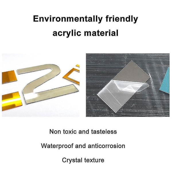 Diy3d Tredimensionell Dekorativ Klocka - Svart（Silver）
