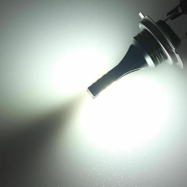 Specifika H7 LED-dimlampor för bil 200W, strålkastare, 6000K vitt körljus, HID-dekoder, dimljus, svart
