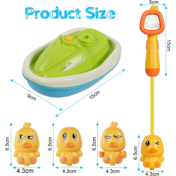 4-pack badleksaker för toddler . Duck Sprinkle badleksaker