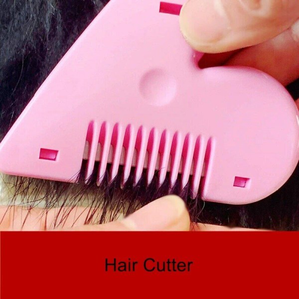 Sydämenmuotoinen hiusleikkuri hiuskampa tupsu epilaattori kotitalouksien minimeikkityökalut laihtuminen kauneus hiusleikkuri tarvikkeet 1 kpl