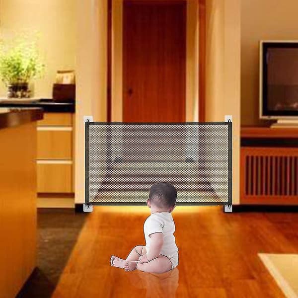 Hundgrindar, Magic Gate Vikbar Hunddörrskydd Dörr Trappskydd-4