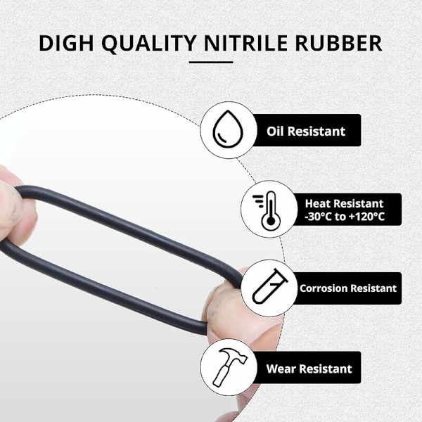 Gummi O-ring set-419 delar-3-50mm O-ring sortiment - O-ringar - O-ring set