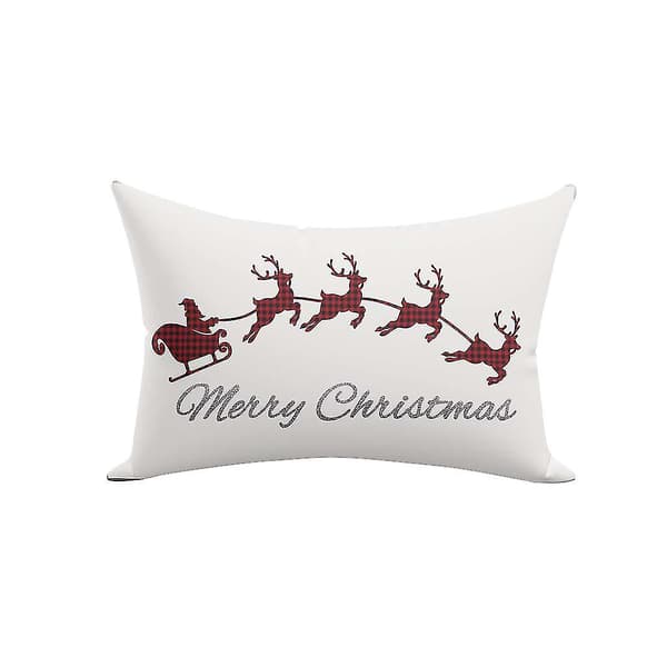 Ny Jul Kudde Kuddvar Överkast Kuddfodral Soffa Kuddfodral