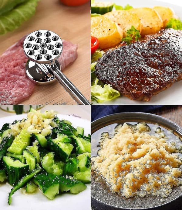 Köttmörningshammare - Mörningshammare för att möra biffar, nötkött och fjäderfä.-26