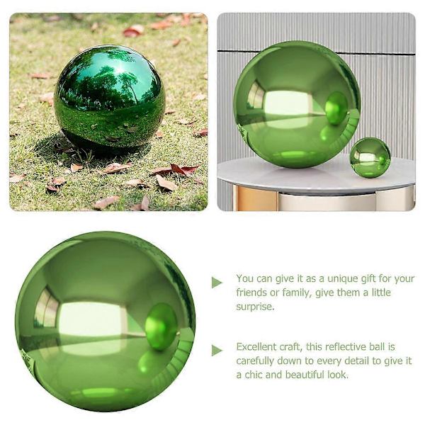 Reflekterande Boll i Rostfritt Stål, Gazing Ball Trädgårds Spegelkula Polerad Sfärisk Patio Dekoration