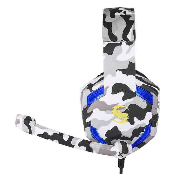 Coolbit T176 Headset Stora Hörlurar Gaming Headset Med Headset Vit