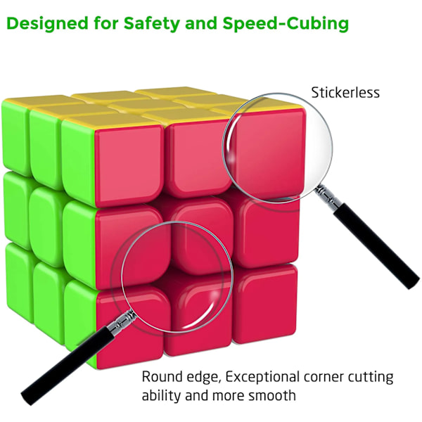 3x3x3 Speed Rubiks kub med justerbara rotationsegenskaper