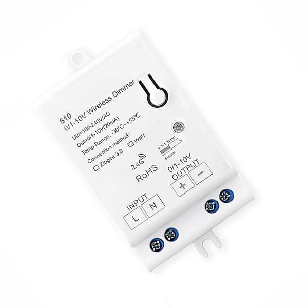Ac100-240v Zigbee 0/1-10v Led Light Dimmer Controller Smart Life Tuya Control App för 0-10v Led Dim