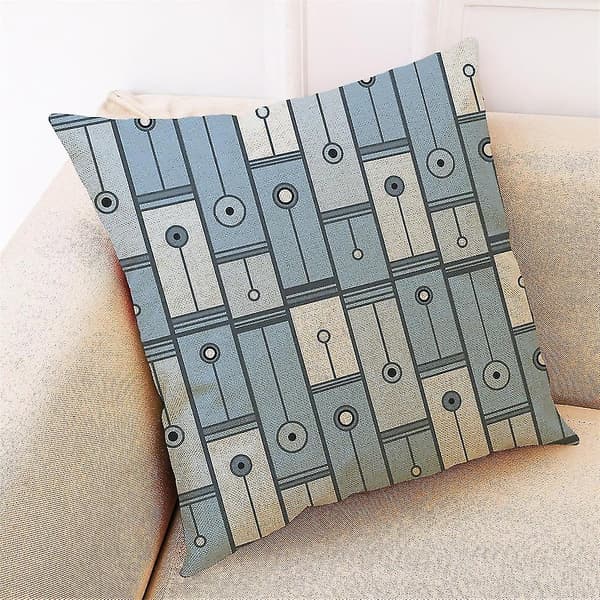Kuddfodral Enkel Geometrisk Mönster Soffa Bil Kastkudde Överdrag Heminredning 4-pack