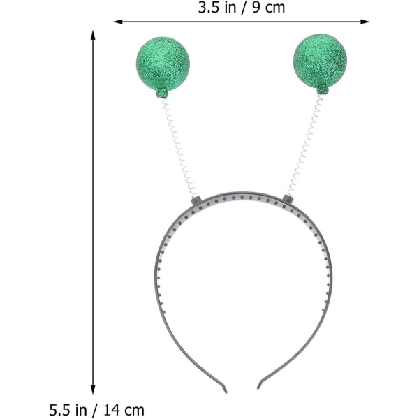 6-pack Alien-glasögonband Alien Head Boppers Mars Antenna-pannband Festglasögon