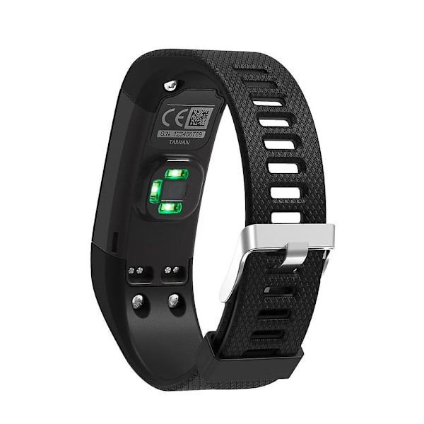 För Garmin Vivosmart Silikonarmband svart