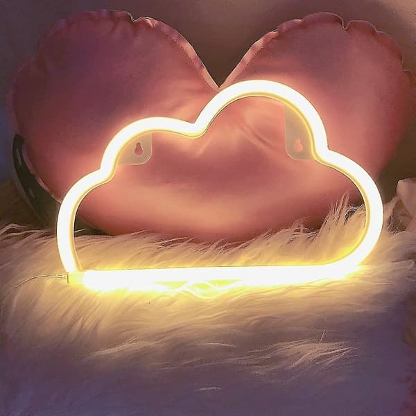 Skyformet LED Neonlys - Veggdekorasjon til jul, bursdagsfest, barnerom, stue
