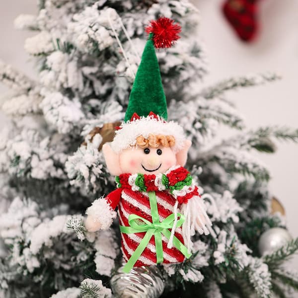 Juldekorationer Söt Godisburk Tomte Dvärg Presentförpackning Julgranshänge
