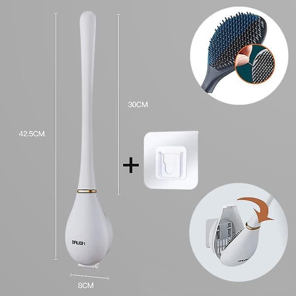 No-punch toalettborste, Dead Spot Cleaning Set Vit