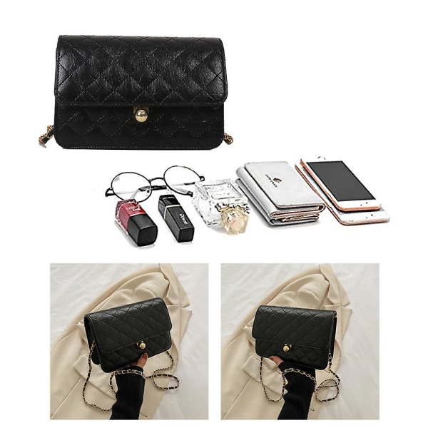 Handväskor för kvinnor, liten axelväska, söt clutch, designer tote, handväskor, crossbody-väska, svart