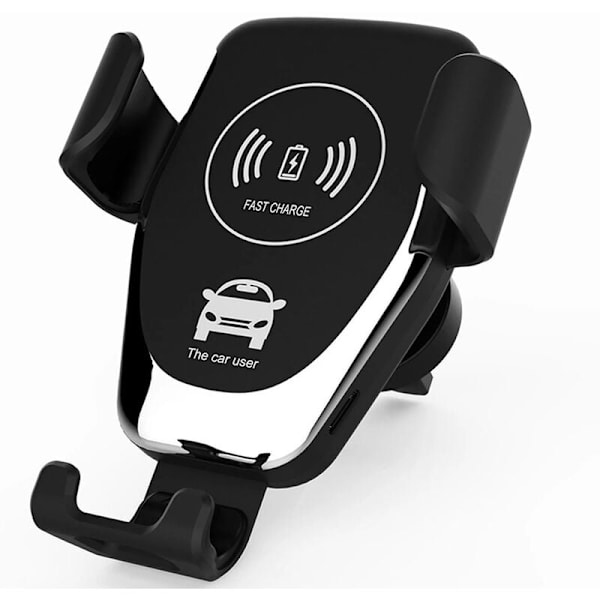 2 i 1 Qi-oplader??t bil mobiltelefonholder bilinduktions mobiltelefonholder bil trådløs hurtigoplader bil trådløs holder 10W
