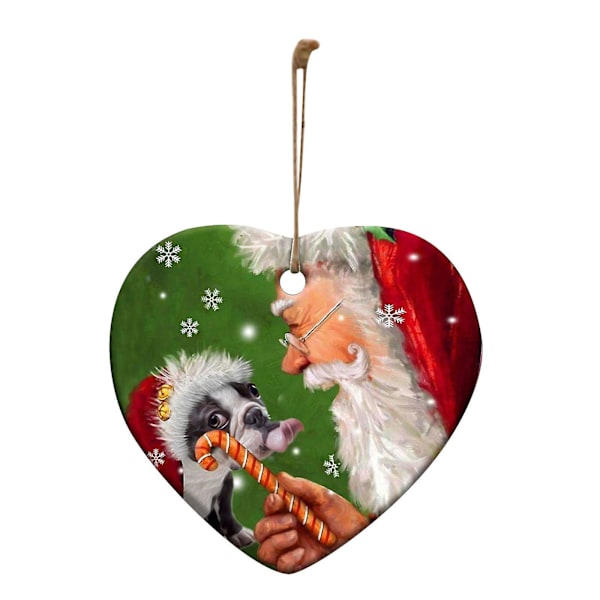 Julgranspynt Hängande DIY Snögubbe Och Hund Hängsmycke