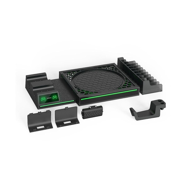Fomis Electronics spelvärd kylbas för vertikal stativ gamepad laddningsdocka för Xsx tillbehör
