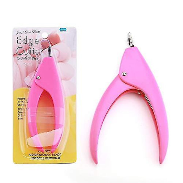 Professionell akryl nagelklippare nagelspets trimning rosa