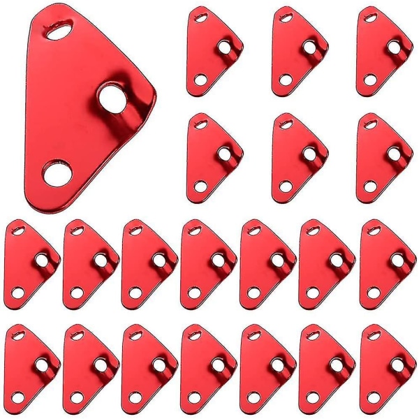 Camping Repspännare, 20 st 3 Håls Aluminiumlegering Repjusterare Legering Spännare För Tält Campi