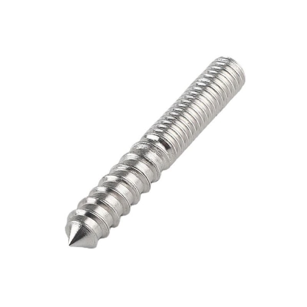 M6 Ripustusruuvit Pituus 2-3/8(60mm) Kaksipuolinen Itsekierteittävät Ruuvit Ruuvi 6mm Puuliitos Huonekalujalat 8 Kpl（（M660））