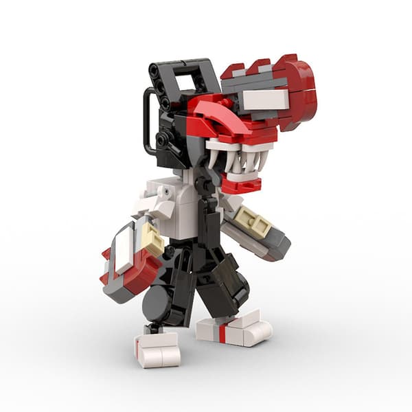 Chainsaw Man Moc Byggkloss Perifer Monterad Leksaksmodell