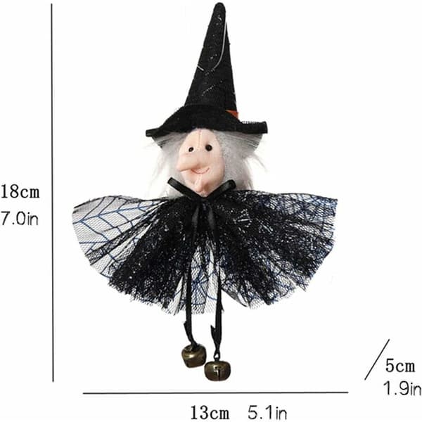 Halloween Fest Dekoration Græskar Spøgelse Heks Sort Kat Charme Halloween Tema Design