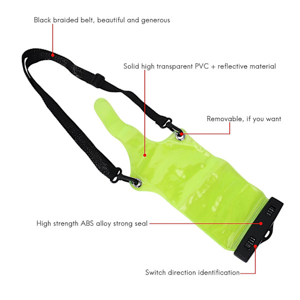 Universal Vattentäta Set/Holsterfodral för Radio HF-sändare Amatörradio Walkie Talkie
