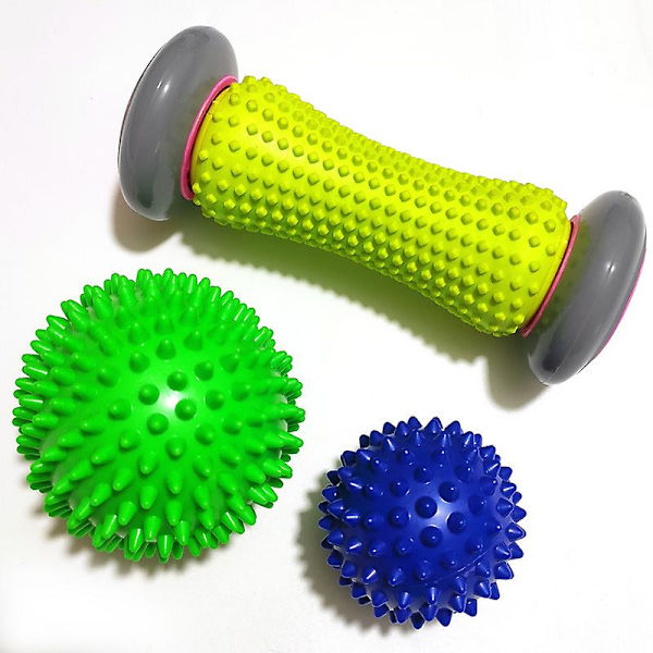 Fotvalsrulle Massageboll för lindring av plantar fasciit och reflexologimassager för djupvävnadsakupressuråterhämtning för Pla Relax fot rygg ben hand