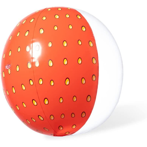 Fruktformad uppblåsbar strandboll jordgubb